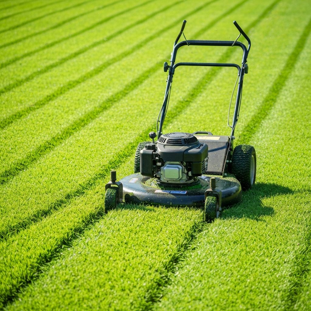 Professional lawn mowing service