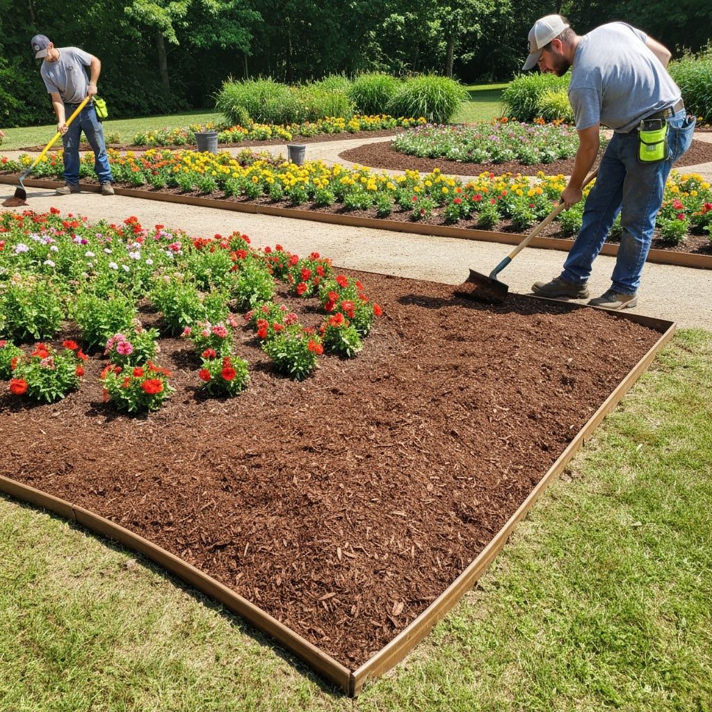 Garden mulching service