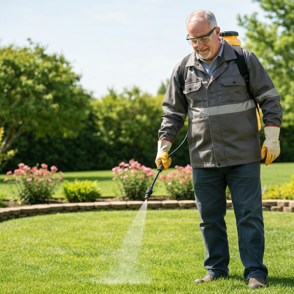 Weed control lawn treatment